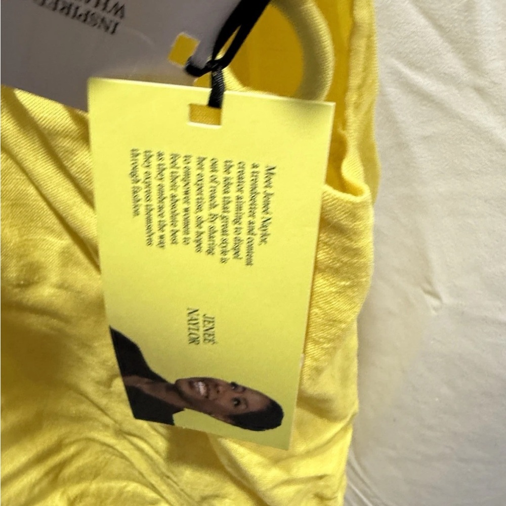 Future Collective x Jenét Anyolor Yellow Ring Cutout Maxi Dress Size 12 NWT - Picture 3 of 5